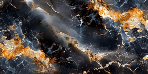 Poster - mesmerizing marble masterpiece:a captivating fusion of moody hues and intricate patterns in a digita