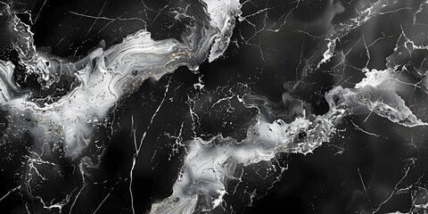 Aufkleber - Dramatic Monochrome Marble Textures and Patterns for Sophisticated and Luxurious Designs