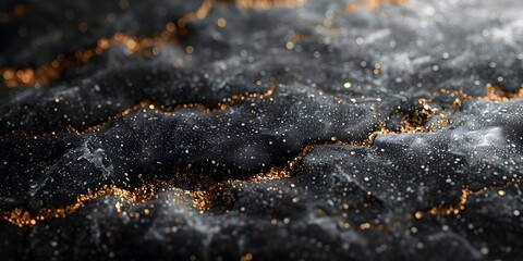 Poster - Mesmerizing Marble Masterpiece:Swirling Cosmic Patterns in Moody Monochrome
