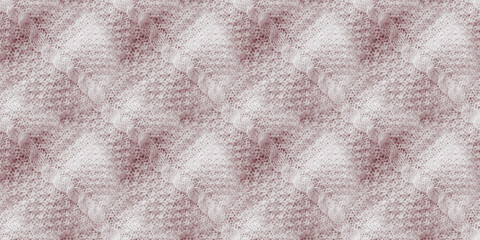 Wall Mural - Knit Seamless. Pink Scandinavian Line. Cream Wool