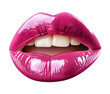 © PNG Space - Bright pink lips isolated on transparent background