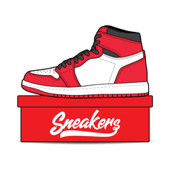 Sneakers shoe slogan t-shirt streetwear. Sneaker typography slogan tshirt design concept. Vector icon logo illustration.