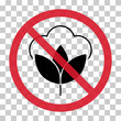 Cotton organic icon, clothing symbol natural symbol, web graphic vector illustration