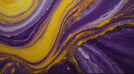 Wall Mural - abstract watercolor background  purple and yellow