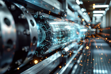 Poster - A computer generated image of a machine with the numbers 000000 on it