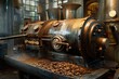 A machine filled with coffee beans. Suitable for coffee shop concept