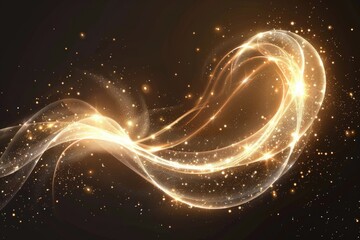 Poster - A mesmerizing wave of light. Perfect for futuristic designs