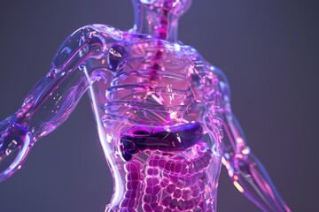 Poster - A model of a man holding a cell phone. Great for technology concepts