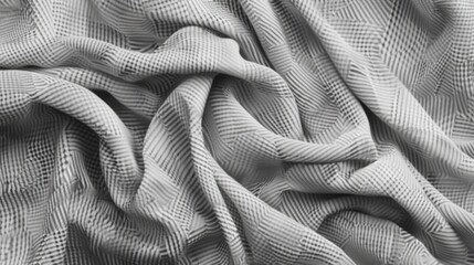 Poster - Detailed view of a cozy blanket on a bed, suitable for home decor concepts