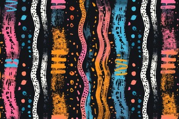 Aufkleber - Abstract background with vibrant lines and dots. Suitable for graphic design projects