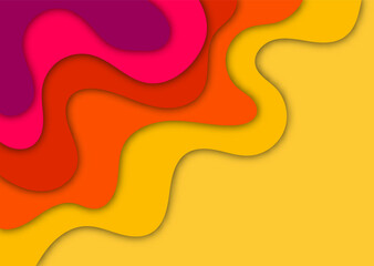Wall Mural - 3D abstract background with paper cut out figures. Vector layout design for business presentations, flyers, posters and invitations. eps 10
