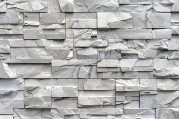 Wall Mural - Detailed view of marble block wall, perfect for architectural projects