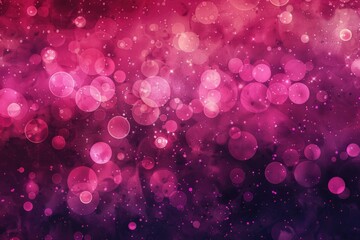 Aufkleber - A vibrant pink and black background with bubbles. Ideal for graphic design projects
