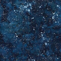 Poster - A painting of a blue sky with lots of bubbles. Suitable for backgrounds or creative projects