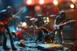 © Fotograf - Action figures playing a guitar game, suitable for various concepts