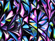 Seamless abstract iridescent background, modern wallpaper design, 3d realistic style. Generative ai