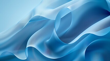 Wall Mural - Light blue abstract background with soft waves.