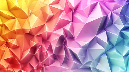 Wall Mural - abstract background consisting of triangles of different colors, geometric design for poster ,Colorful geometric background and wallpaper