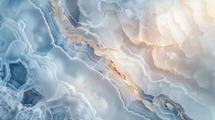 Wall Mural - Subtle soft white and blue onyx gemstone texture