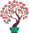 Azalea tree illustration