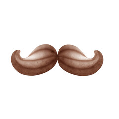 brown moustache