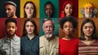 © Nuchylee - Series of individual portraits featuring people of various ages and ethnicities, each expressing their unique personalities