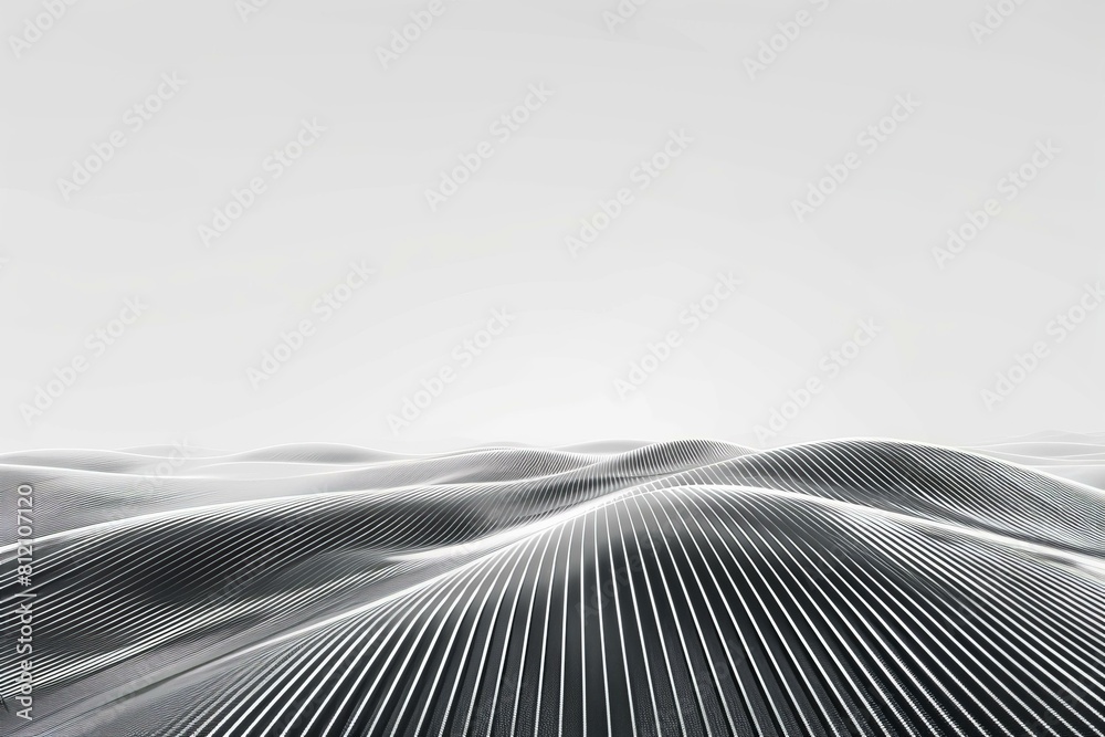 Abstract Black and White Waves Background, Modern Design Concept Stock ...