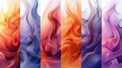 Wall Mural - The abstract gradient background modern set is perfect for social media posts, posters, covers, banners, flyers, wall art, etc.