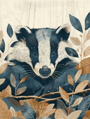 Canvas Print - Badger