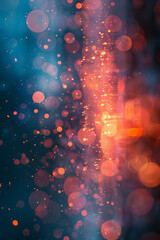 Fototapete - Abstract art showing electrostatic attraction between two oppositely charged objects,