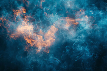 Poster - abstract art showing the scattering of light in the atmosphere, explaining why the sky is blue,