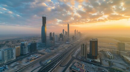 Aufkleber - Drone of KAFD - King Abdullah Financial District