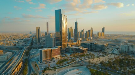 Aufkleber - Drone of KAFD - King Abdullah Financial District