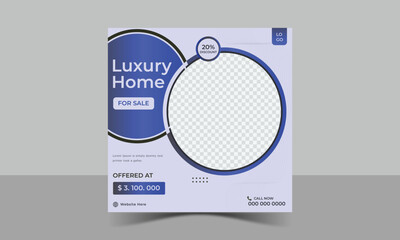 Luxury home social media post design