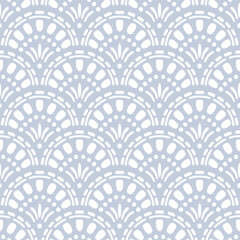 coastal scallop geo repeat pattern, damask pattern, scallop beach pattern vector file