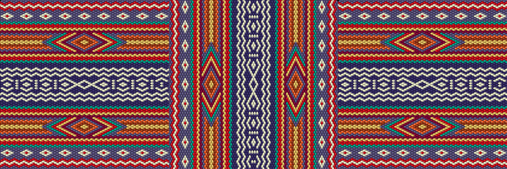 Wall Mural -  Ornament  is made in bright, juicy, perfectly matching colors. Ornament, mosaic, ethnic, folk pattern.