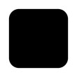 © AmolXNova - Black square on white background. isolated Black square.
