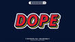 © sawrav97 - Dope comic pop logotype style editable 3d vector text effect