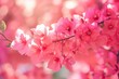 Picturesque Beautiful pink flowers. Blossom delicate spring composition. Generate ai