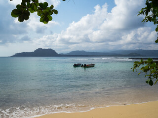 rolas islet view north to the south of são tomé island