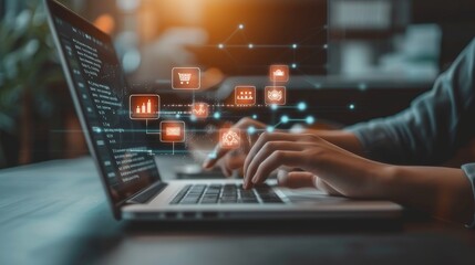 Poster - Digital marketing offers real-time analytics and targeting capabilities, allowing marketers to track performance metrics, optimize campaigns, and personalize content to enhance user experience and ROI