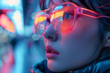 Poster - Blurred image with a gradient of colors and unfocused elements