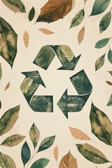 Wall Mural - Recycle symbol