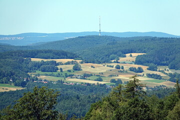 Poster - Blick von der Geishoehe im Spessart