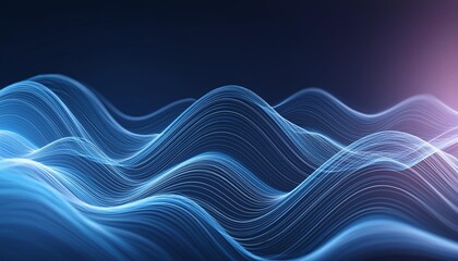 Wall Mural - abstract sound wave background long digital waves on an abstract background