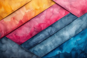 Poster - An eye-catching image with diagonal bands of colors featuring a distinctive crackle texture pattern