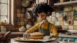 Claymation Homage The Formerly Known as Prince Crafting a Stack of Pancakes with Passion and Nostalgia