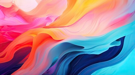 Fototapete - A captivating mix of colors forms an eye-catching abstract composition, Swirls of color blend harmoniously in an abstract masterpiece.
