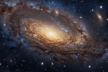 planets, stars and galaxies in outer space showing the beauty of space, ai generated