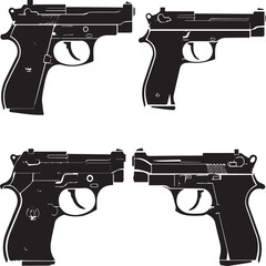 set of guns